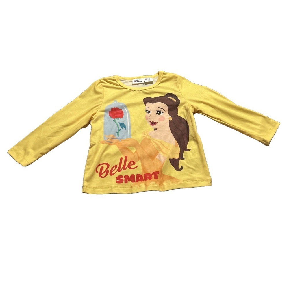 Yellow Disney Belle Long Sleeve Shirt Size 2Y